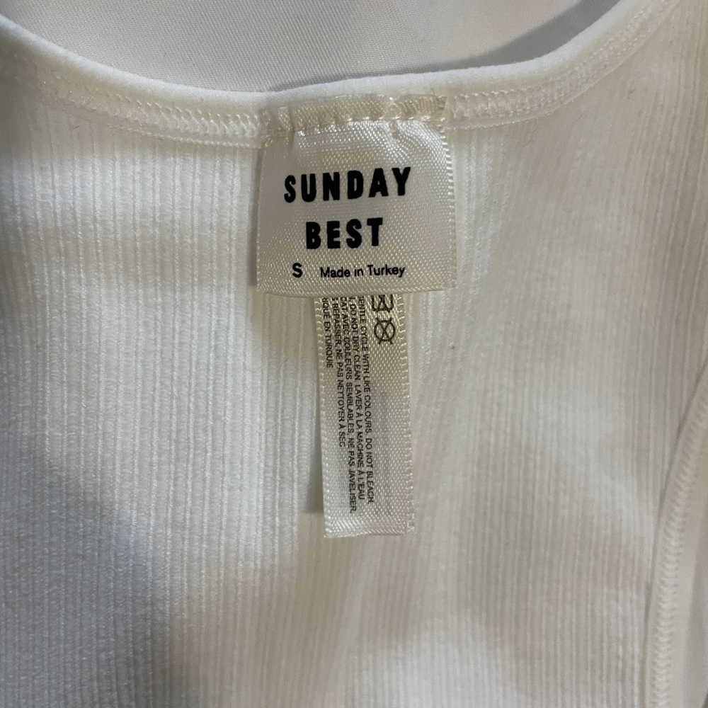 Sunday Best Classic White Tank Top